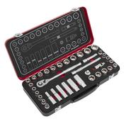 Sealey AK7923 Premier Platinum Metric/Imperial Socket Set 3/8"Sq Drive 37pc image