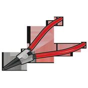 Sealey AK84562 Circlip Pliers External Straight Nose 230mm image