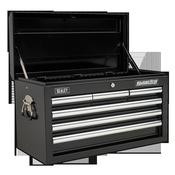 Sealey AP33069B Topchest 6 Drawer with Ball Bearing Slides - Black image
