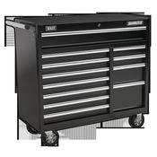Sealey AP41120B Rollcab 12 Drawer with Ball Bearing Slides Heavy-Duty - Black image