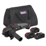 Sealey CP20VAGXKIT Brushless Angle Grinder Kit 20V - 2 Batteries image