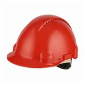 3M PELTOR G3000 Safety Helmet with Uvicator Sensor, Pinlock, Ventilated, Leather Sweatband, Red, G3000DUV-RD image