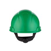 3M PELTOR H700 Series Safety Helmet, Ratchet suspension, Ventilated, Green, H-700N-GP image