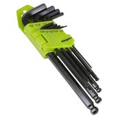 Sealey S01098 Siegen Imperial Long Ball-End Hex Key Set 9pc image