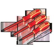 Sealey S01155 Electrician's Screwdriver Set 4pc VDE Approved image
