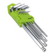 Sealey S01261 Siegen Imperial Long Ball-End Hex Key Set 9pc image