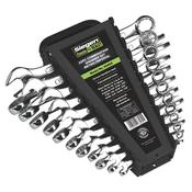 Sealey S0404 Combination Spanner Set 22pc Metric/Imperial image
