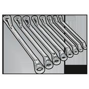 Sealey S0405 Deep Offset Ring Spanner Set 8pc Metric image
