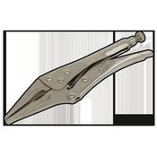 Sealey S0462 Locking Pliers Long Nose 225mm image