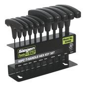 Sealey S0466 Hex Key Set 10pc T-Handle - Metric image