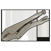 Sealey S0487 Locking Pliers 215mm Curved Jaw image