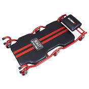 Sealey SCR84 Deluxe Steel Creeper with 6 Wheels &amp; Headrest image