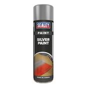 Sealey SCS031S Silver Paint 500ml image