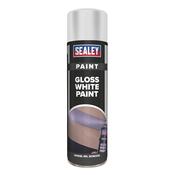 Sealey SCS032S White Gloss Paint 500ml image