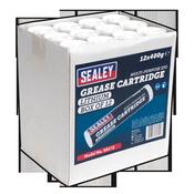 Sealey SGC12 Grease Cartridge EP2 Lithium 400g Pack of 12 image