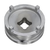 Sealey SMC22 Motorcycle Swingarm Locknut Socket 4-Pin 50mm image
