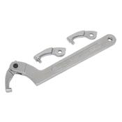 Sealey SMC2L Adjustable C Spanner - Hook &amp; Pin Wrench Set 4pc 51-121mm image
