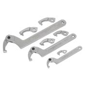 Sealey SMC2 Adjustable C Spanner - Hook &amp; Pin Wrench Set 11pc image