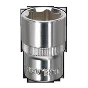Sealey SP1218 WallDrive® Socket 18mm 1/2"Sq Drive Fully Polished image