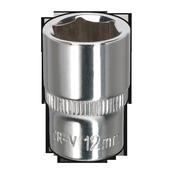 Sealey SP1412 WallDrive® Socket 12mm 1/4"Sq Drive Fully Polished image