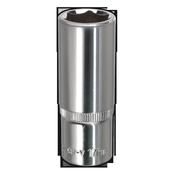 Sealey SP3817D WallDrive® Socket 17mm Deep 3/8"Sq Drive Fully Polished image