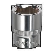 Sealey SP3817 WallDrive® Socket 17mm 3/8"Sq Drive Fully Polished image