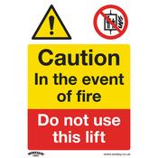 Sealey SS43V1 Warning Safety Sign - Caution Do Not Use Lift - Self-Adhesive Vinyl image