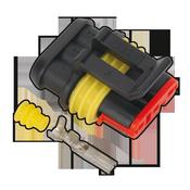 Sealey SSC3F Superseal Female Connector 3-Way Pack of 5 image