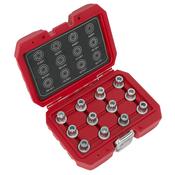 Sealey SX224 Locking Wheel Nut Key Set 12pc - VW image
