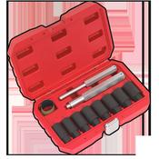 Sealey SX272 Locking Wheel Nut Removal Set 10pc image