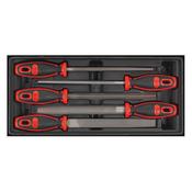 Sealey TBT09 Tool Tray with Engineer€™s File Set 5pc image