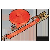 Sealey TD1508J Ratchet Tie Down 25mm x 8m Polyester Webbing 1500kg Breaking Strength image