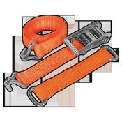 Sealey TDRWS Car Transporter Ratchet Tie Down 50mm x 3m Steel Wheel - Single 4500kg Breaking Strength image