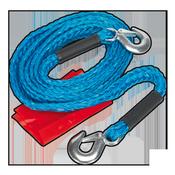 Sealey TH2002 Tow Rope 2000kg Rolling Load Capacity image