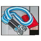 Sealey TH2502 Tow Rope 2000kg Rolling Load Capacity image