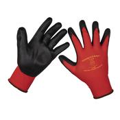 Sealey TSP125L/6 Flexi Grip Nitrile Palm Gloves (Large) - Pack of 6 Pairs image