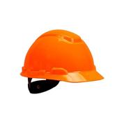 3M PELTOR H700 Hard Hat Helmet, Ratchet suspension, Dielectric 440v, Orange, H-701N-OR image