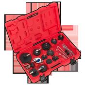 Sealey VS0204B Brake &amp; Clutch Bleeder Cap Set