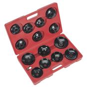 Sealey VS7003 Oil Filter Cap Wrench Set 15pc image