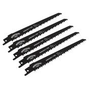 Sealey WRS3021/150 Reciprocating Saw Blade 150mm 6tpi - Pack of 5 image