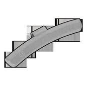 Sealey WWAH45 Wheel Weight 45g Hammer-On Plastic Coated Zinc for Alloy Wheels Pack of 50 image