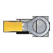 Sealey YT16 Easy-Entry Ring Terminal Ã˜10.5mm (3/8") Yellow Pack of 100 image