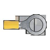 Sealey YT17 Easy-Entry Ring Terminal Ã˜13mm (1/2") Yellow Pack of 100 image