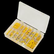 Sealey AB041YT Crimp Terminal Assortment 140pc Yellow image