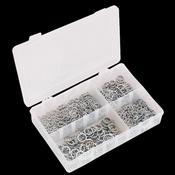 Sealey AB057LW Lock Washer Assortment 1000pc Serrated Internal M5-M10 Metric image