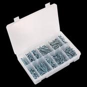 Sealey AB065STCP Self Tapping Screw Assortment 600pc Countersunk Pozi Zinc image