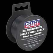 Sealey AC0507B Automotive Cable Thick Wall 5A 7m Black image