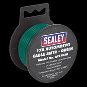 Sealey AC1704G Automotive Cable Thick Wall 17A 4m Green image
