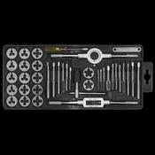 Sealey AK301 Tap &amp; Die Set 40pc Split Dies Metric image