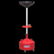 Sealey AK36D Mobile Oil Drainer 36L Manual Discharge